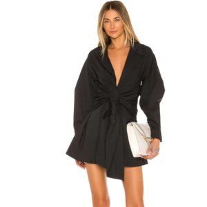 L' Academie The Draya Mini Dress in black size S